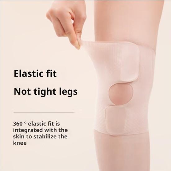 Unisex Knee Pad Ultrathin Good Breathability High Elasticity Fabric Sports Compression Knee Brace Knee Sleeve Patella Pad Bilateral Stabilizer