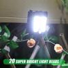8PCS Clip on Solar Lights LED Outdoor Motion Sensor Garden Light With 4 Lighting Modes Waterproof For Camping Fence Garage Lamp