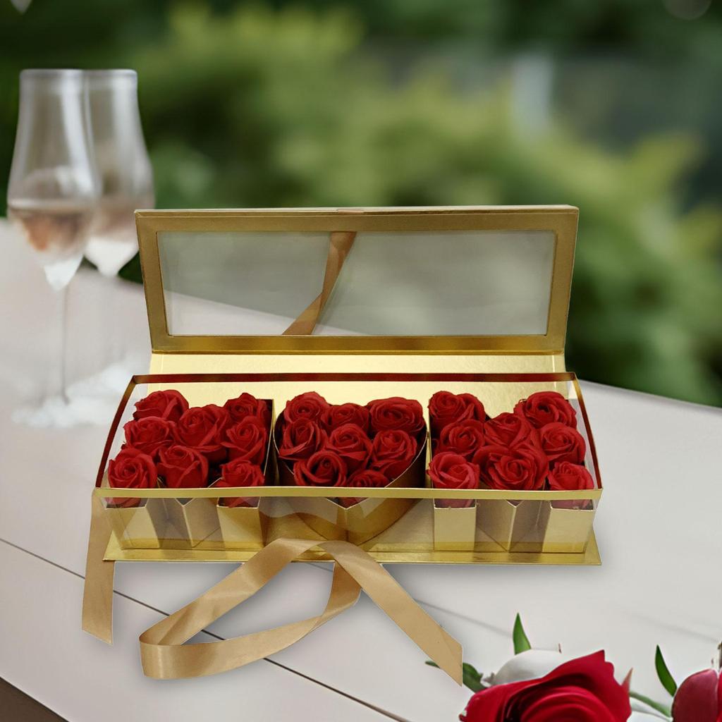 Mama Leere Blumenbox Muttertag Premium Elegant Ewige Seifenverpackungsbox für Partys Feiern Valentinstag DIY Dekorationen