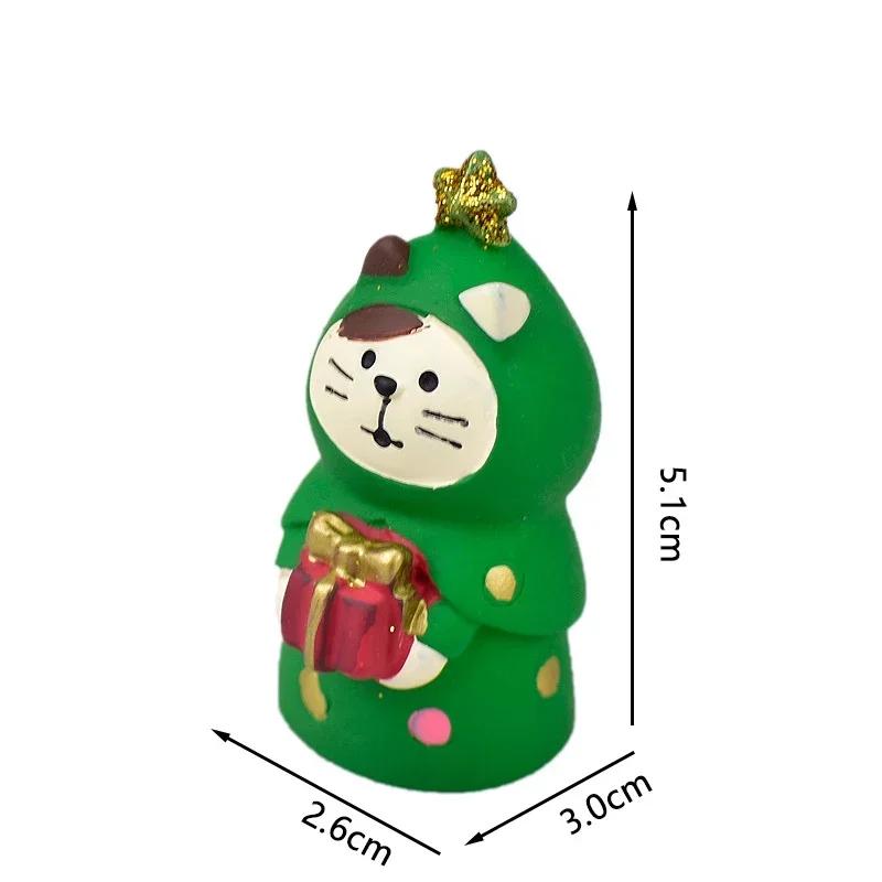 1pc Scene Decoration Christmas Series Bookshelf Decorationt Collectible Home Decoration Garden Resin Craft Toy Bonsai Ornaments