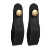 2Pcs Leather Guitar Headstock Tie Strap Hook with Metal Buttons Guitar Neck Strap Acoustic Electric Guitar Accessory