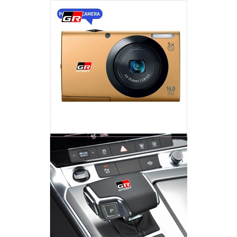 New Car Logo Car Interior Sticker Central Control Decals Emblem Badge for Toyota TRD GR Yaris Camry Racing Logo Corolla Chr Avensis