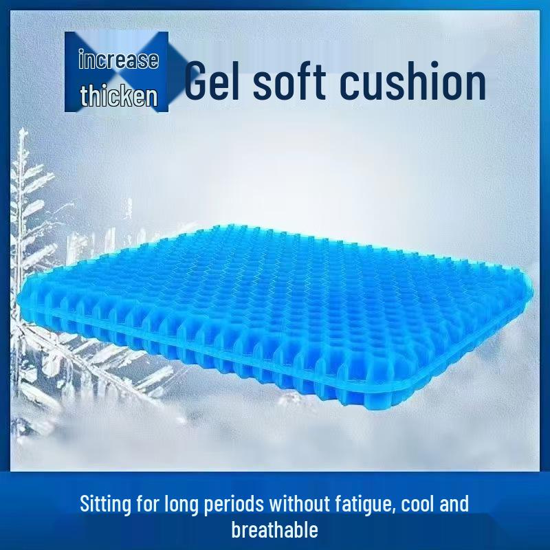 Extra Stor Ventilerad Honungskaka Gel Sittdyna - Andningsbar, Tjock och Sval för Bil- och Stolssäte