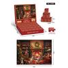 Advent Calendar 24 Days Blind Box Christmas Puzzles Festive Fireplace Jigsaw Xmas Party New Year Gifts for Kids Adults