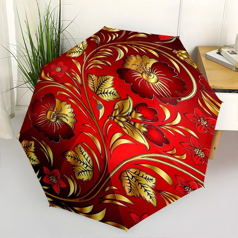 

Floral PatternGold Design- Automatic Umbrella,Suitable for Men and Women,Suitable for Birthdays, Christmas, Gifts for Fashion Lovers0930b