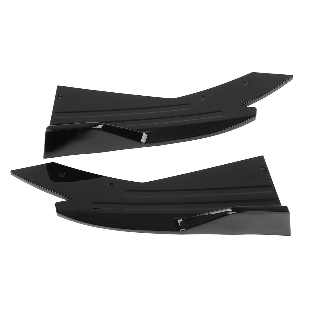 Rear Spoiler Bumper Lip Diffuser Splitter Canard Protector Side Skirt Gloss Black ABS Universal Body Kit for Cars