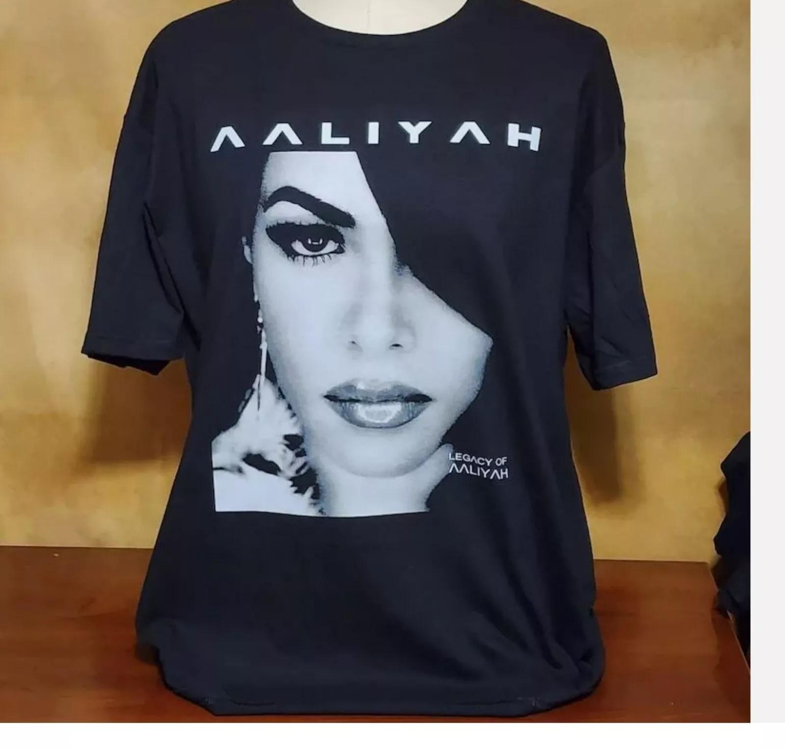 

New Aaliyah Legacy of Aaliyah Cotton The same pure cotton high-quality top for men and women harajuku 4XL