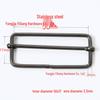 Stainless Steel Adjustable D-Ring Buckle - Copper Three-Speed Wire Pull Design