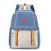 Schoolbag1011 New Korean Version Harajufeng Junior High School Student Schoolbag Large Capacity Contrasting Color Outdoor Backpack Travel Bag Female