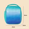 Insulated Lunch Bag Students With Gradient Print Foil Lining Foldable Design 7L Capacity Handheld Style