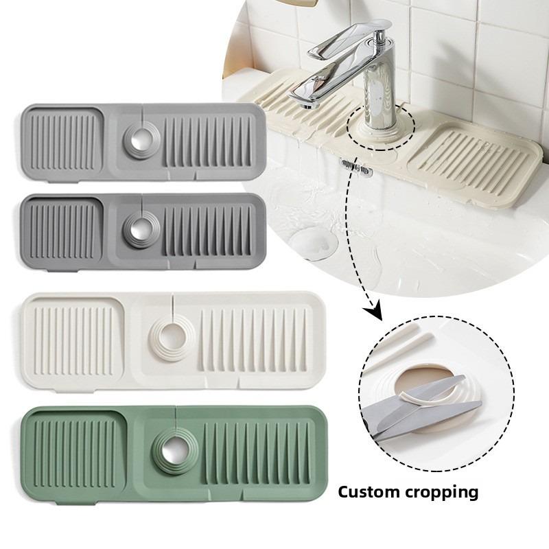 Silicone Drain Pad, Faucet Drain Pad, Kitchen Countertop Sink Drain and Splash-proof Wonder