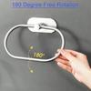 Stainless Steel Towel Ring Holder Self Adhesive No Drill Wall Mounted Bathroom Rack for Hand Towel Storage Towel Holder Bathroom