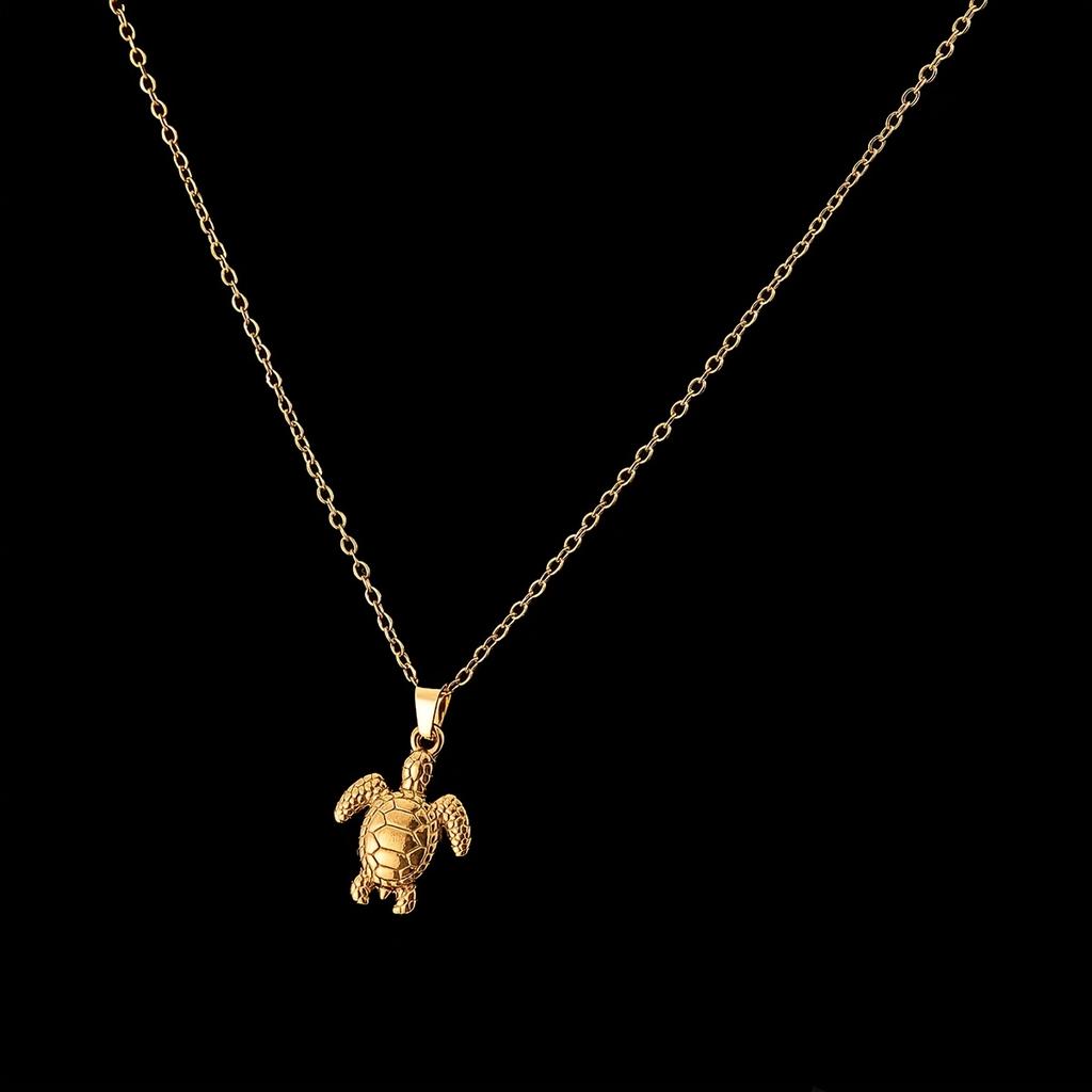 Exquisite Turtle Shaped Pendant Necklace, A Must-have for Casual Vacation Style, An Ideal Gift for Friends or Brothers, and The Perfect Choice