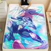 Greninja  Print Flannel Blanket, High Quality Comfortable for All Seasons, Home Decor, Warmth and Comfort