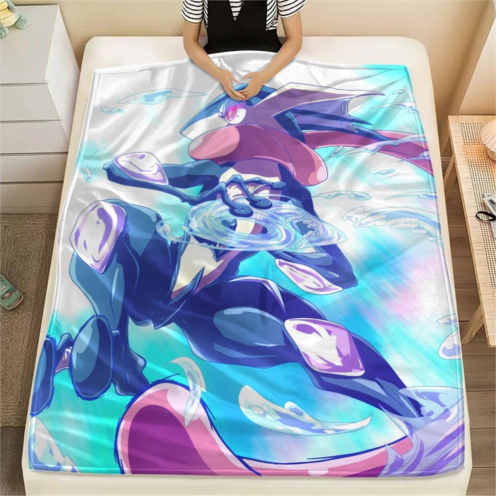 

Greninja Print Flannel Blanket, High quality Comfortable for All Seasons, Home Decor, Warmth and Comfort 80cm x 120cm