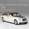 1/24 Rolls-Royce Phantom Alloy Car Model Die Casting Vehicles Metal Toy Car Models Simulation Sound Light Collection Детские подарки