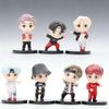 7pcs/Kit Bangtan Boys Groups Rm Jin Suga Jhope Jimin V Jungkook Figure Miniature Plaything Action Figure Star Idol Adorable Army Present Children