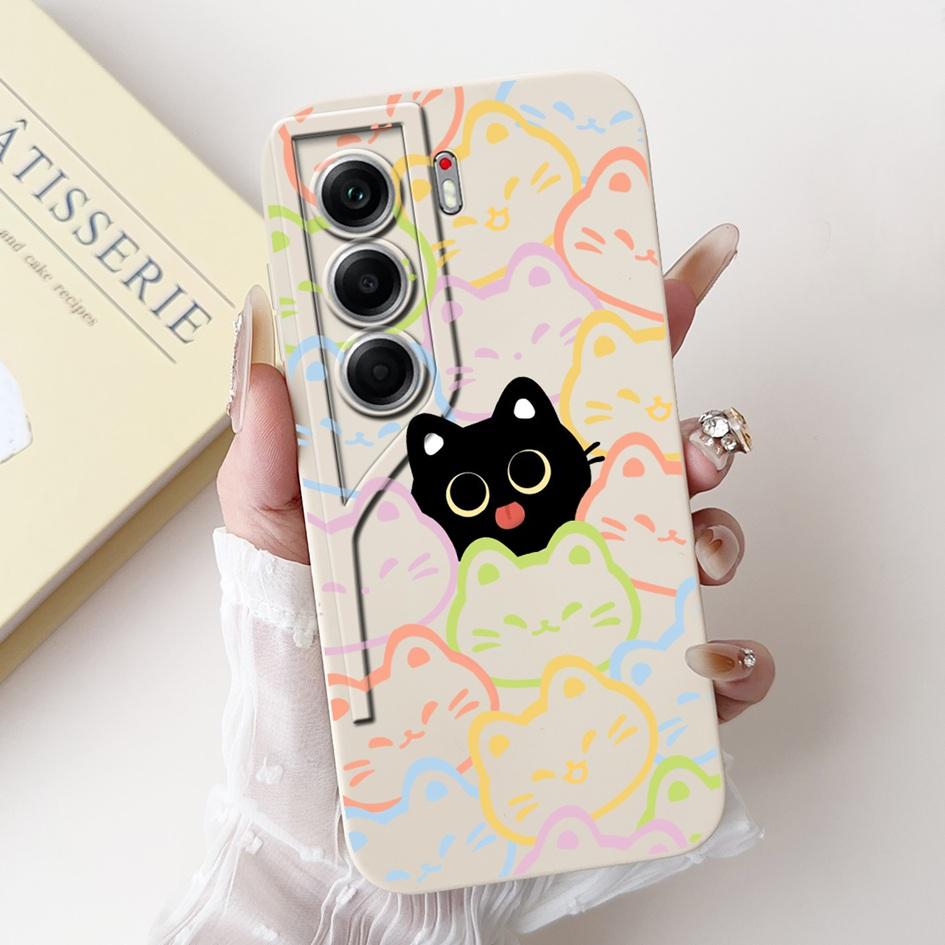 For Tecno Camon 40 Case Camon40 Pro Cover New Fashion Flower Daisy Pattern Soft Silicone Protector For Tecno Camon 40Pro 5G Capa