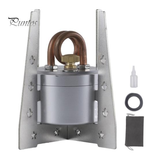 1 Set Portable Camping Burner 50ML Capacity Heavy Duty Outdoor Hiking Backpacking Picnic Cooking Stove Windproof Metal Liquid Fuel Furnace