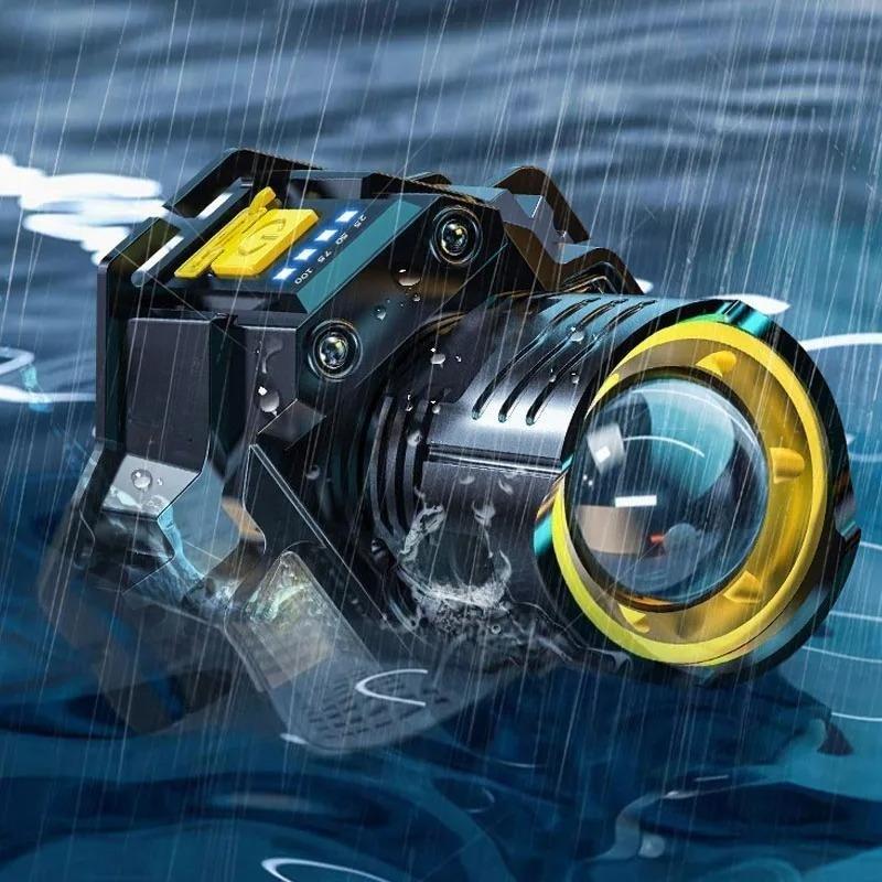 Sensor Headlamp LED Flashlight 1200mAh Powerful COB Headlight Head Torch Built-in Battery USB Type-C Rechargeable Fishing Camping Lantern