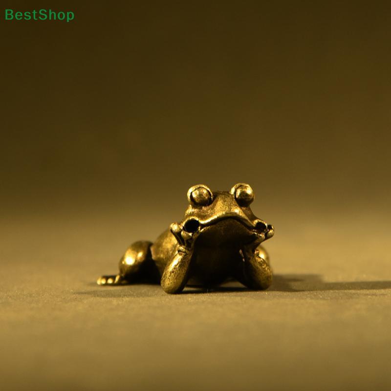 Mini Vintage Brass Small Frog Figurines Home Desktop Decorations Crafts
