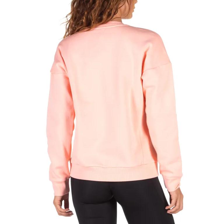 Adidas Sweat Crew Glow Pnk F19 Round Neck Pullover Logo Long Sleeve Sweatshirt Women sweatshirt Pink EB3814