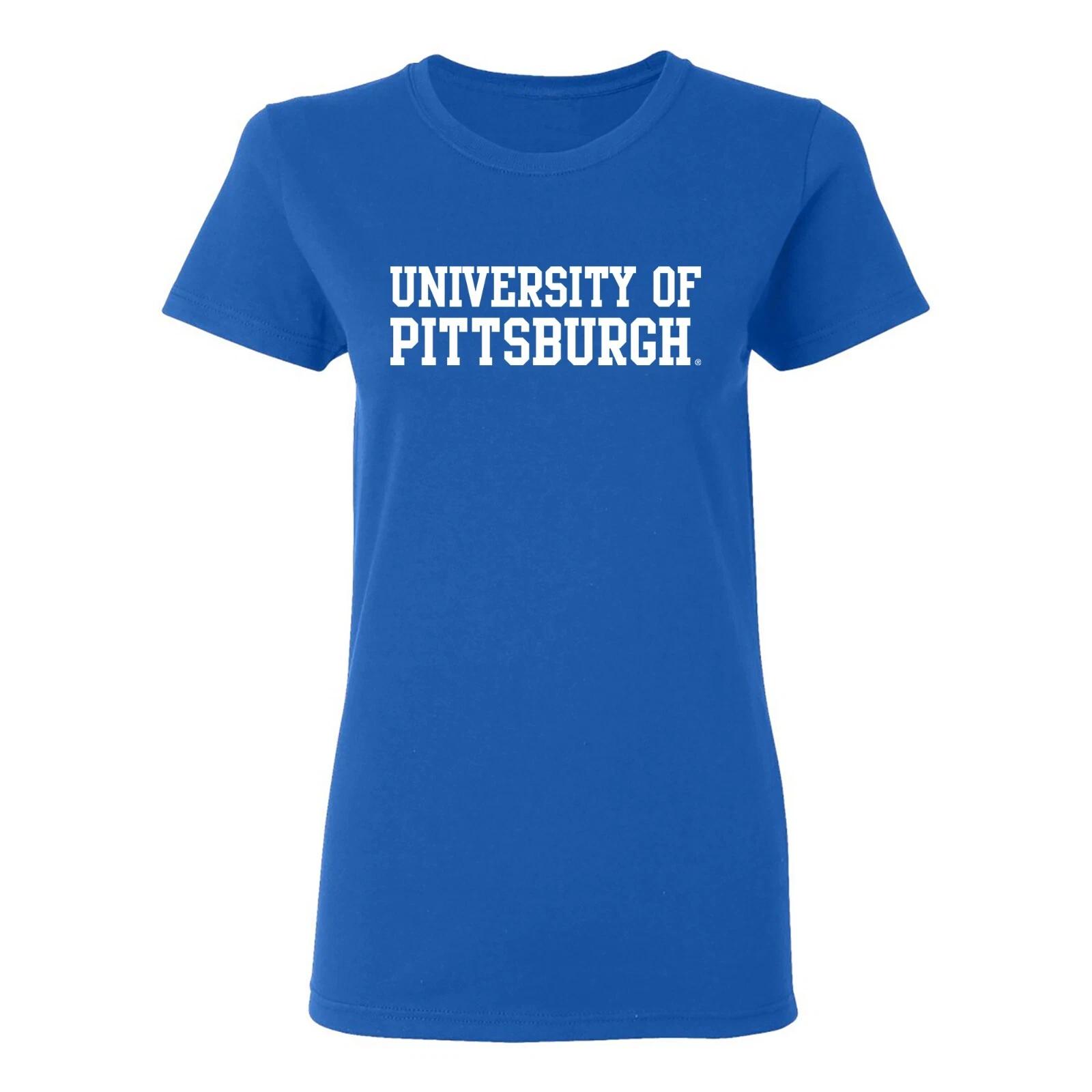Pittsburgh Panthers Basic Block Women s T-Shirt - Royal 2XL