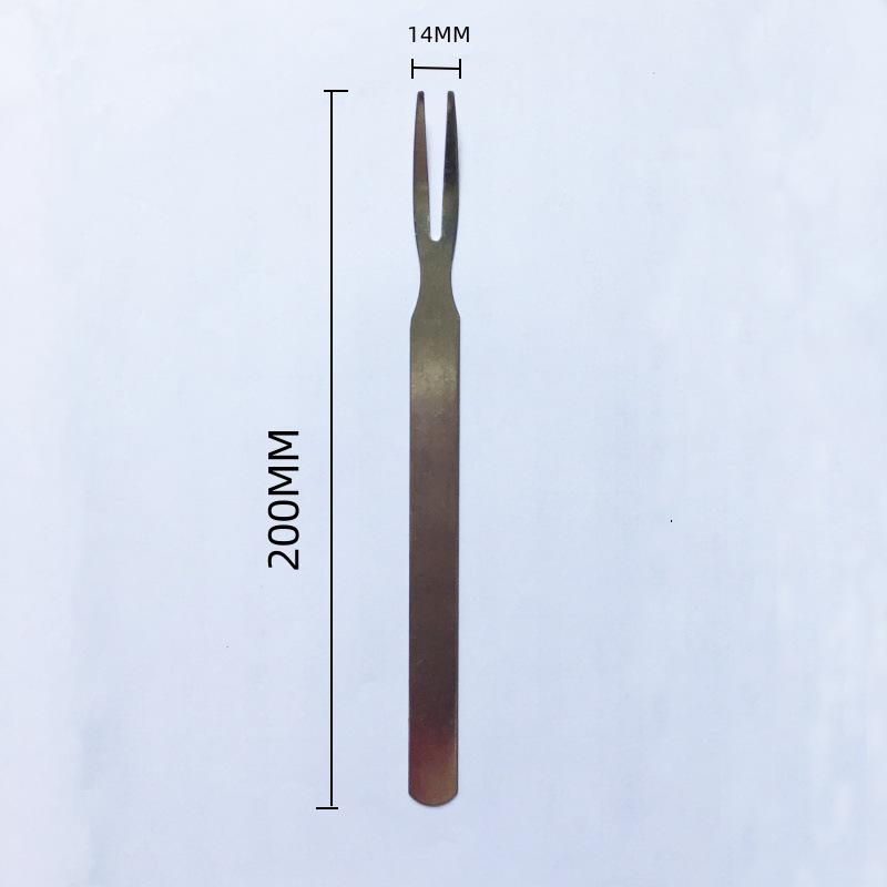 

Набор из клетки для барбекю из нержавеющей стали и вилки для жарки