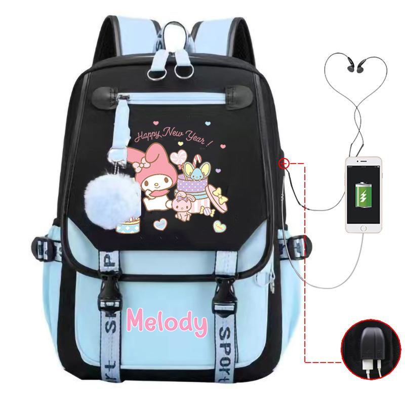 Cartoon Pink Rabbit Children'S School Bag Elementary School Girls Large Capacity Japanese Girls Backpack