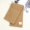 Solid Color Thicken Knitted Versatile Scarf for Women Winter Soft Comfortable Korean Version Warm Shawl for Women Female Outdoor