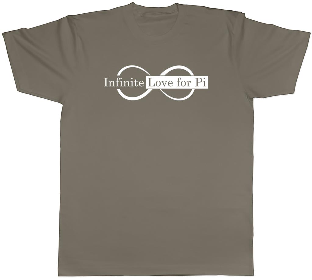 Infinite Love for Pi Unisexs TShirt Funny Maths Numbers Tee Gift