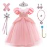 Agture Princess Dress for Halloween Cosplay Costume for Birthday Photo Christmas Includes Accessories Kids, Girls, Gift, Party, Shichi-Go-San, Shoot,