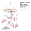 Baby Cloud Mobile for Crib Handmade Felt Nursery Decor with Stars Moon Soft Stroller Hanging Toy Gift for Boys Girls