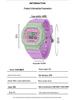 Sanda Multifunctional Waterproof Luminous Square Sport Watch - Fashionable Student Wristwatch