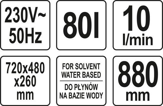 VERKSTADstvättmaskin 80L - YT-55808