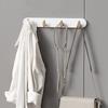 Telescopic kitchen and bathroom hook for versatile and no-mess storage in narrow spaces, with expandable and retractable hooks