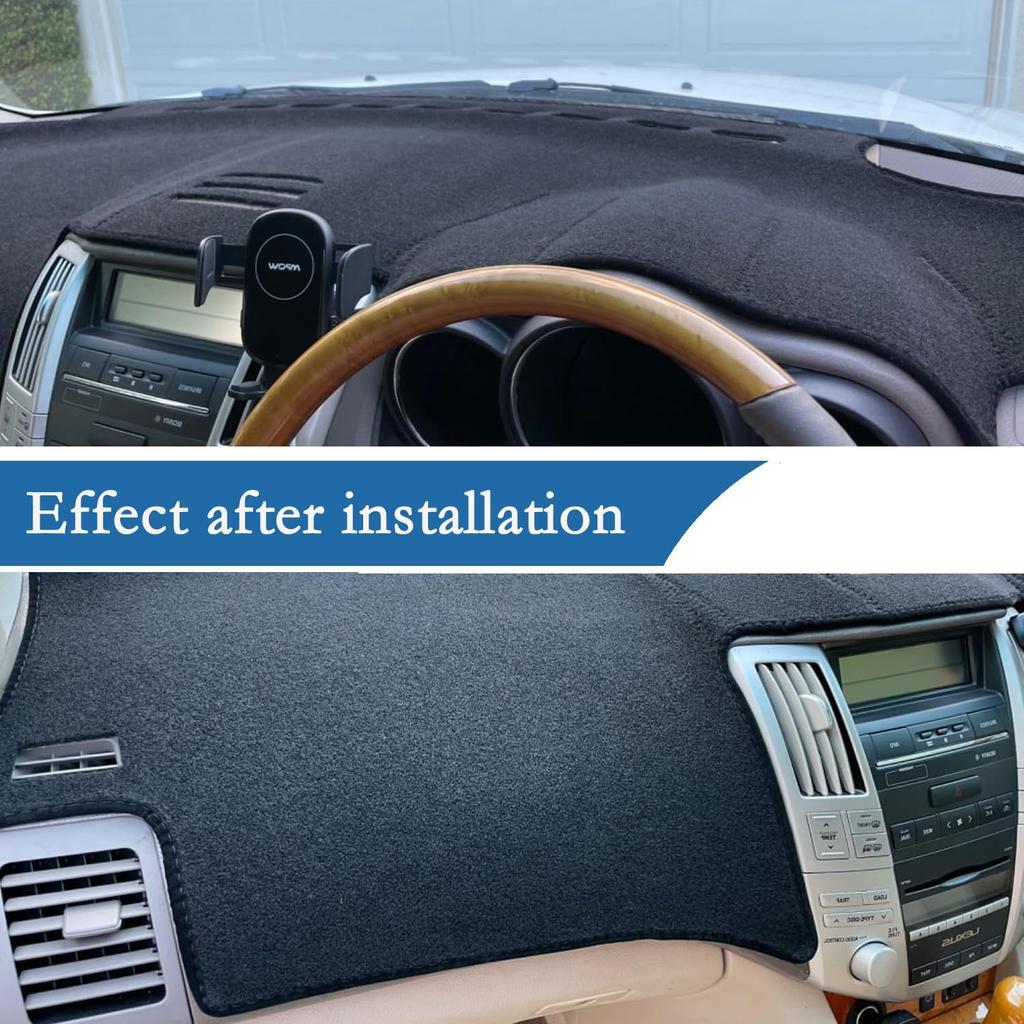 Dashboard Cover Mat For Toyota RAV4 2024 Without HUD Accessories Dash Cover Dash Mat Sunshade Glare UV Rays Protector