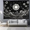 Black and White Tree Floral Pattern Bedroom Living Room Tapestry Home Wall Decoration Tapestry