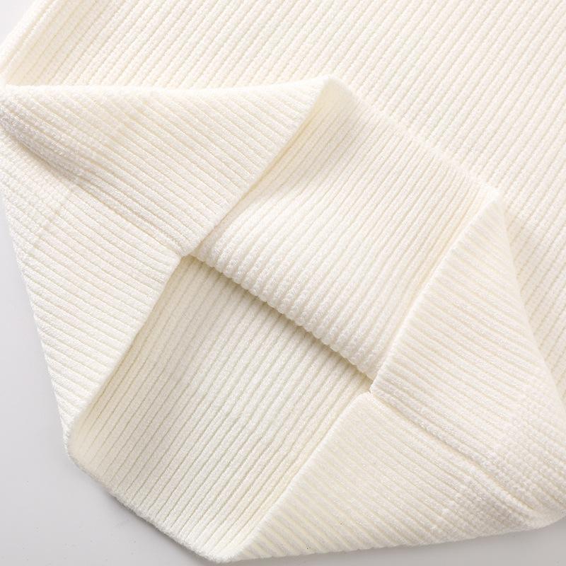 Dívčí Oblečení Jaro Podzim Miminko Svetr s kulatým výstřihem Dětská móda Roztomilá kožešina s dlouhým rukávem Pletená košile Jednobarevné topy