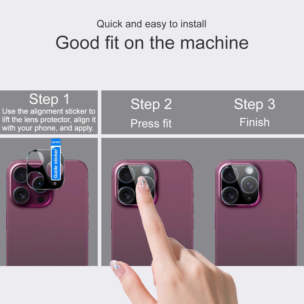 For iPhone 17 Pro Max Air Glass IMAK High Definition Glass Lens Film Black Version