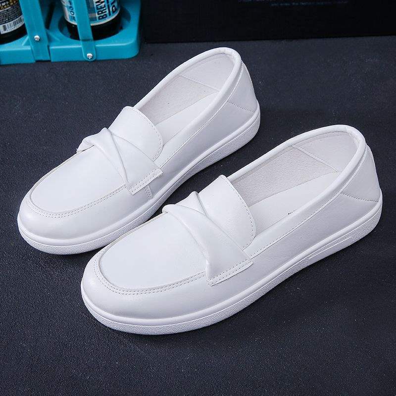 Nurse Shoes Soft Sole White Breathable Medical Work Shoes Not Tired Feet Deodorant Non-slip Flat Bottom Four Seasons Single Shoes