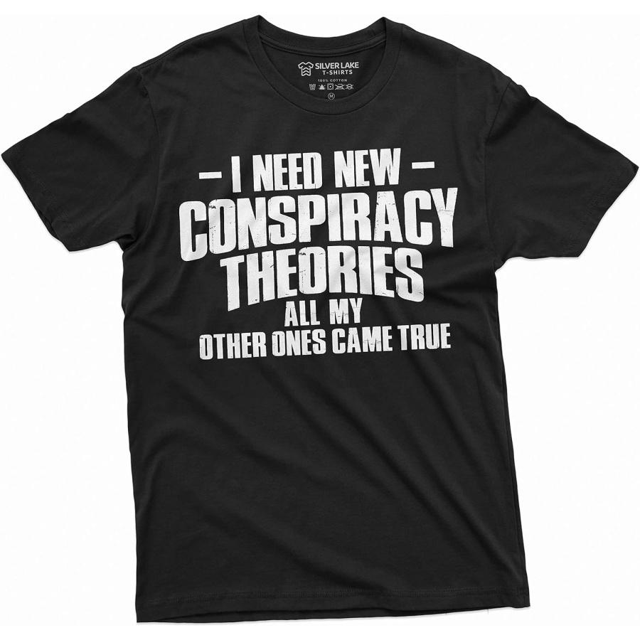 Men s Conspiracy Theories T-Shirt All My Other Ones Came True Theorist Shirt dad Grandpa papa tee XXXXXL чёрный