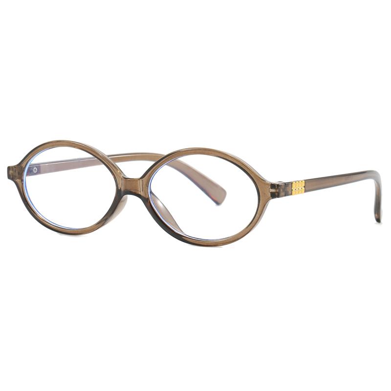 Stylish Y2k Oval Frame Glasses Women Female Ins Sweet Cool Eye Wear Stylish Digital Device No Makeup Anti Blue Light Glasses