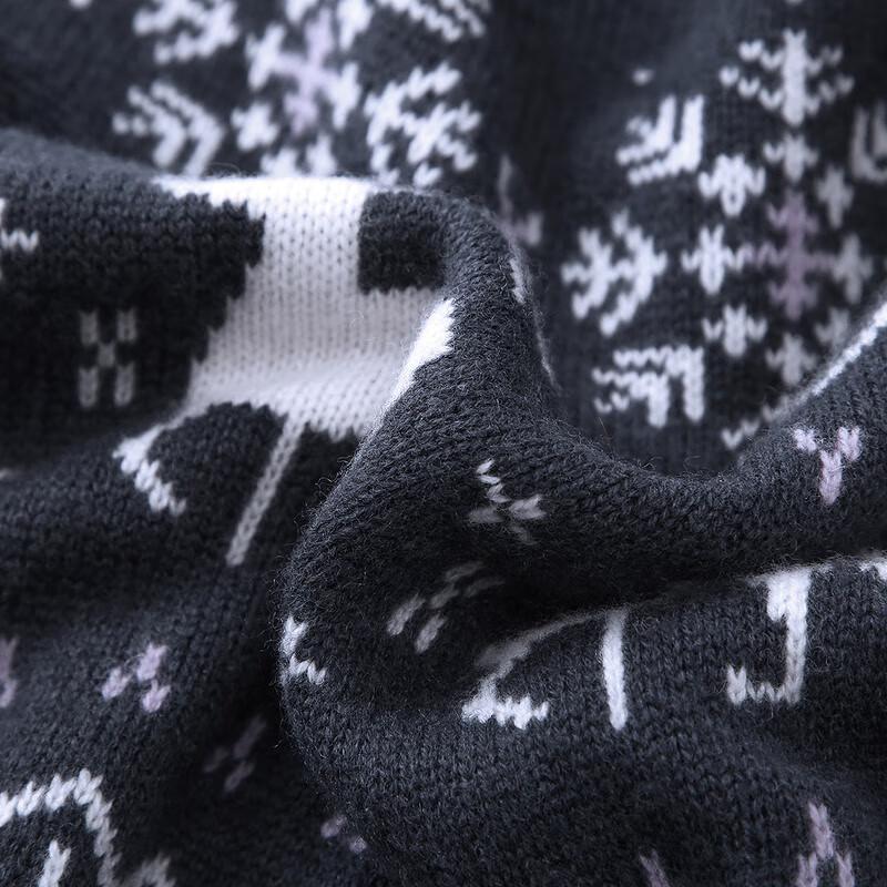 Women's Retro Jacquard Wool Cardigan