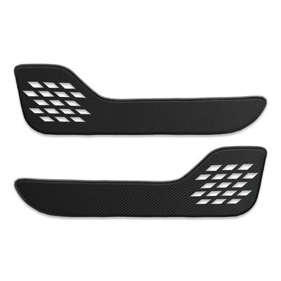 New ROOX Dedicated Door Trim Guard Front 2PCS Carbon Fiber Kick Guard ROOX Sewing Made In Japan Protection Protector S, [Fabric Type Look]