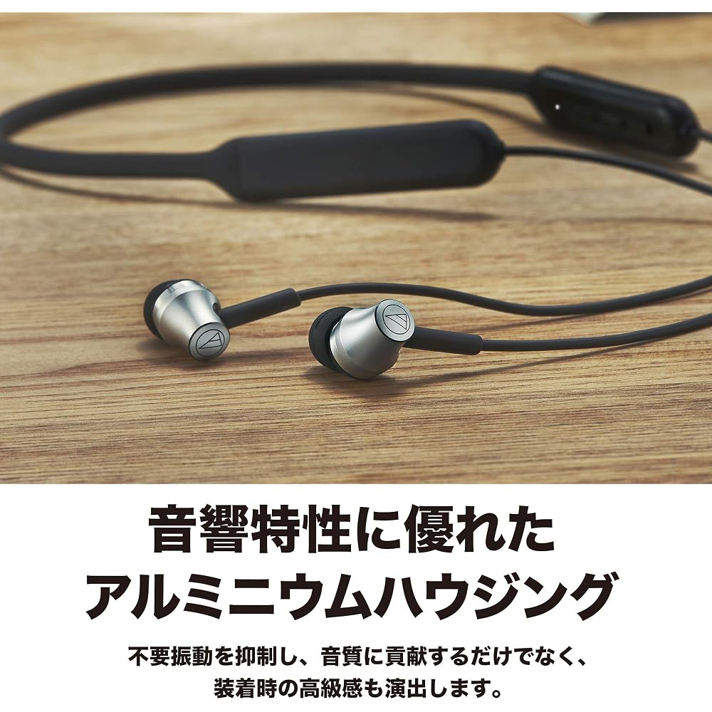 Audio-Technica SoundReality Wireless Earphones Bluetooth with Remote Control/Microphone ATH-CKR700BT