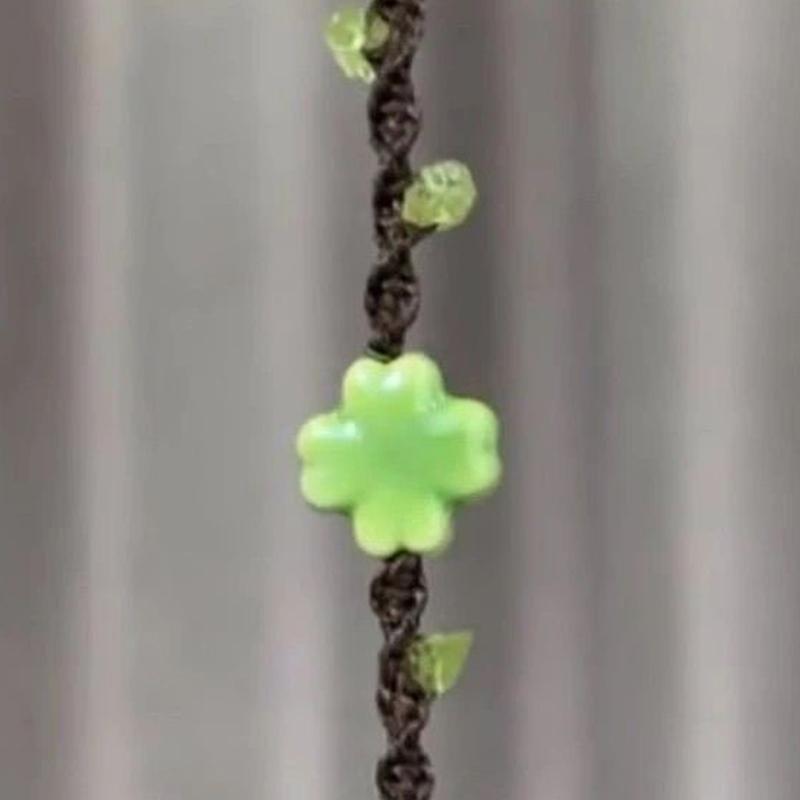 Lucky Four-Leaf Clover Bracelets For Women Men Friendship Couples Bracelet Creative Braided Jewelry Gifts