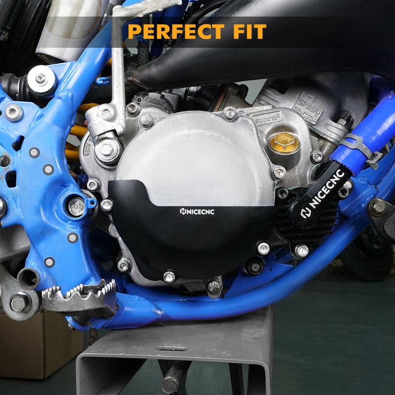 NICECNC For Yamaha YZ85 YZ 85 2002-2023 Motorcycle Aluminum Clutch Cover Protector Guard 2022 2021 2020 2019 2018 2017 2016 2015