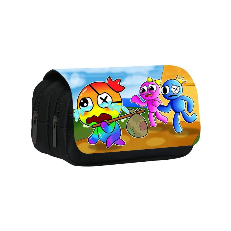 

Rainbow Friends Double Layer Pencil Case With Large Capacity For Students And Kids StyleA