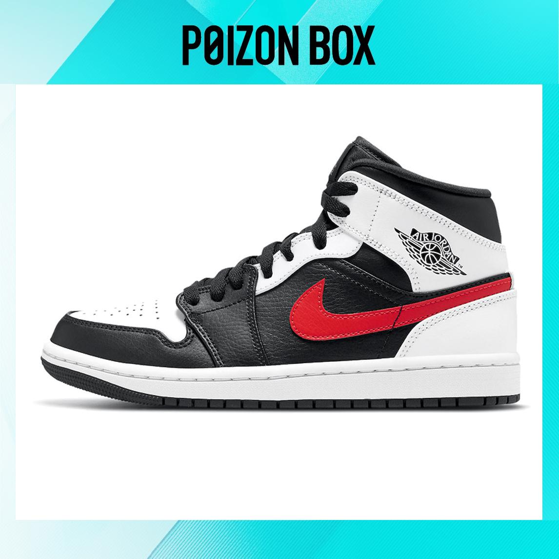 

кроссовки Jordan 1 Mid Black Chile Red White 554724-075